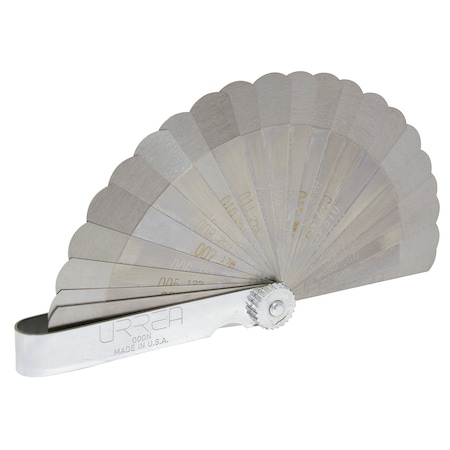 Urrea 22-Blade go no-go gauge set with 45 Degree tips 000N